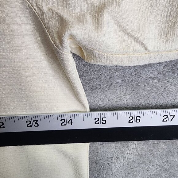 Mens Beige Trader Bay Hawaiian Shirt Button Up Short Sleeve Rayon Blend Size L - Picture 7 of 9